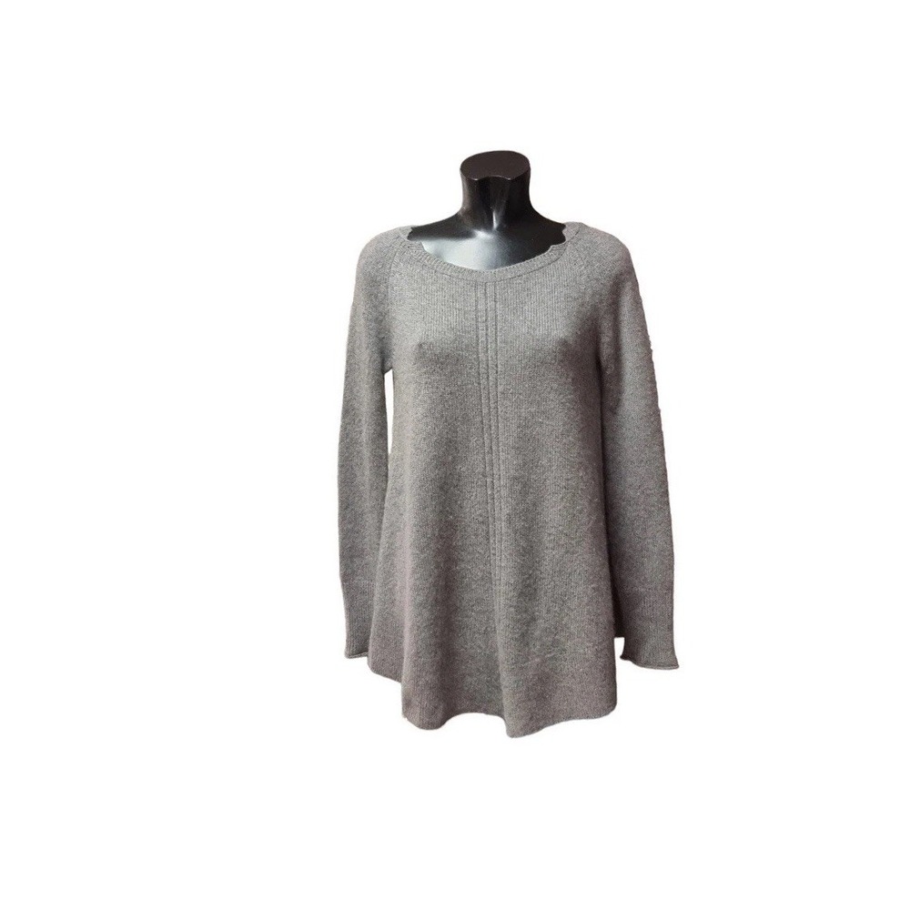 Loro Piana 100% Cashmere Gray Longline Tunic Sweater Women's 44 Italy
